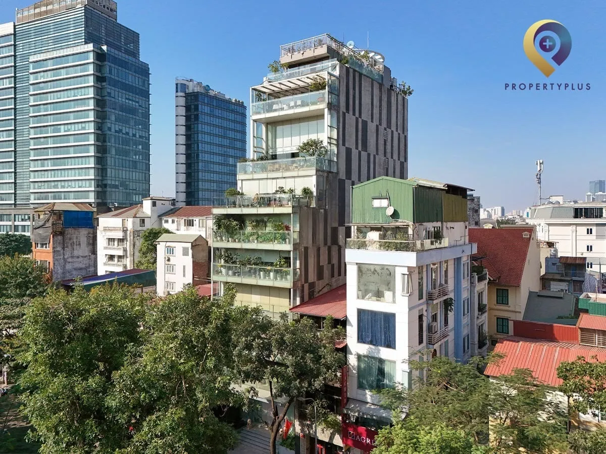 Exterior view of 40 Phan Boi Chau office building in Hanoi.